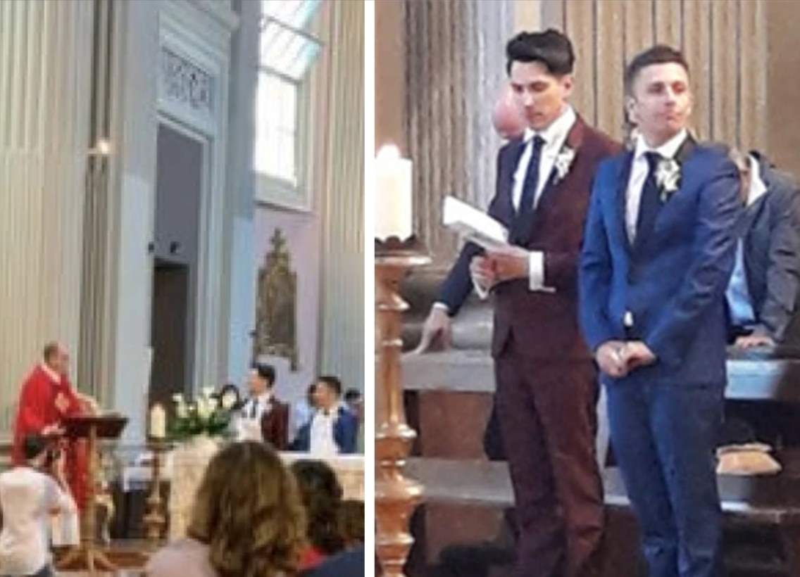 Перше церковне весілля геїв в Італії