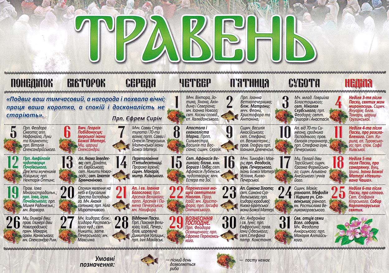 православний календар 2025
